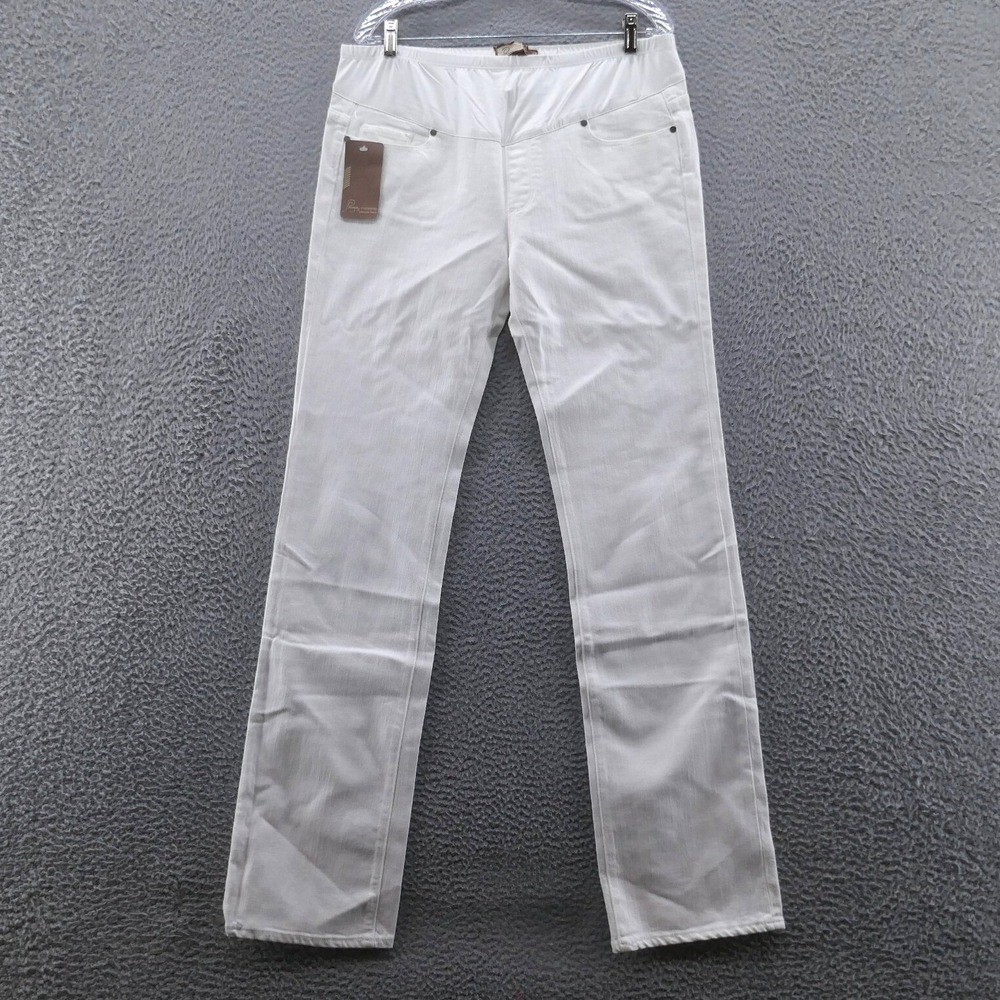 Paige Maternity Womens Size 33 Melrose White Straight Leg Premium Denim NEW